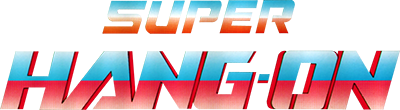 Super Hang-On logo for Amiga